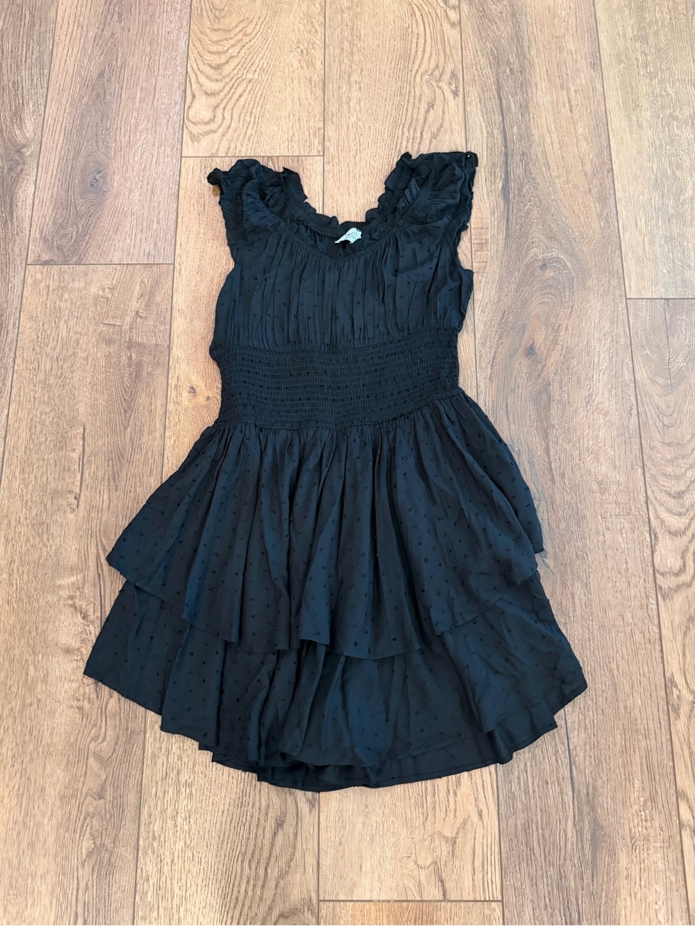 Princess Polly Black Ruffle Tiered Dress